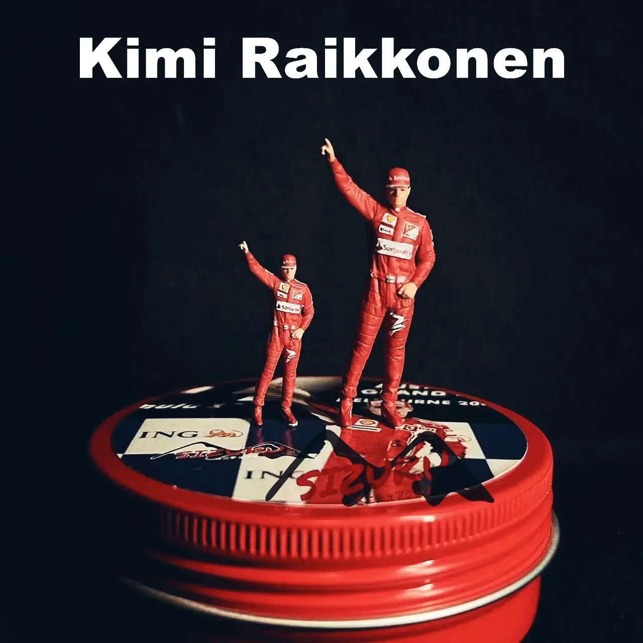 

1:18 1:64 1:43 Doll model F1 Raikkonen car model scene layout ornaments