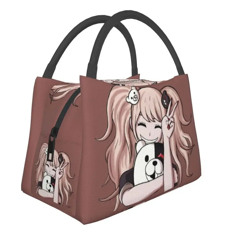 

Dangan Teddy Bear Resuable Lunch Box for Women Leakproof Danganronpa Thermal Cooler Food Insulated Lunch Bag Office Work Pinic