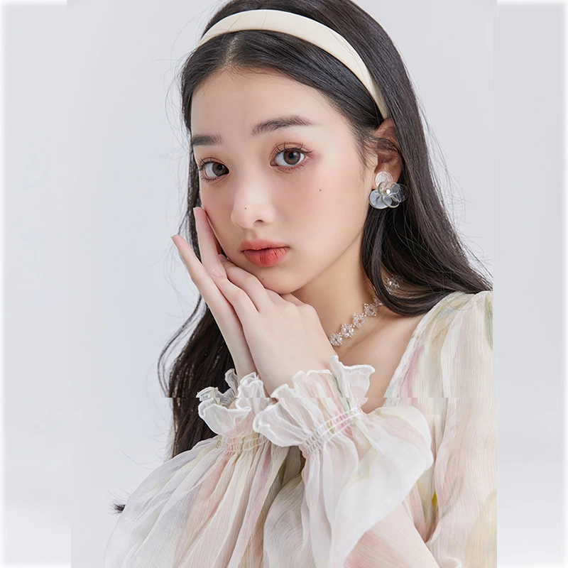 

Женское офисное платье, элегантное сказочное повседневное винтажное милое шелковое шифоновое платье миди высокого качества, новые корейск...