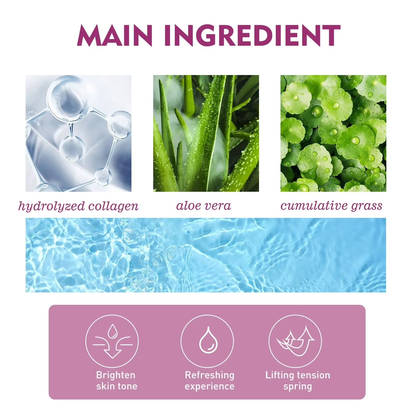 Фото Протеиновый крем с линиями шеи Коллаген Устраняет тонкие линии шеи Антивозрастной лифтинг Омоложение Питает Устранение двойного подбородка Уход за кожей №5