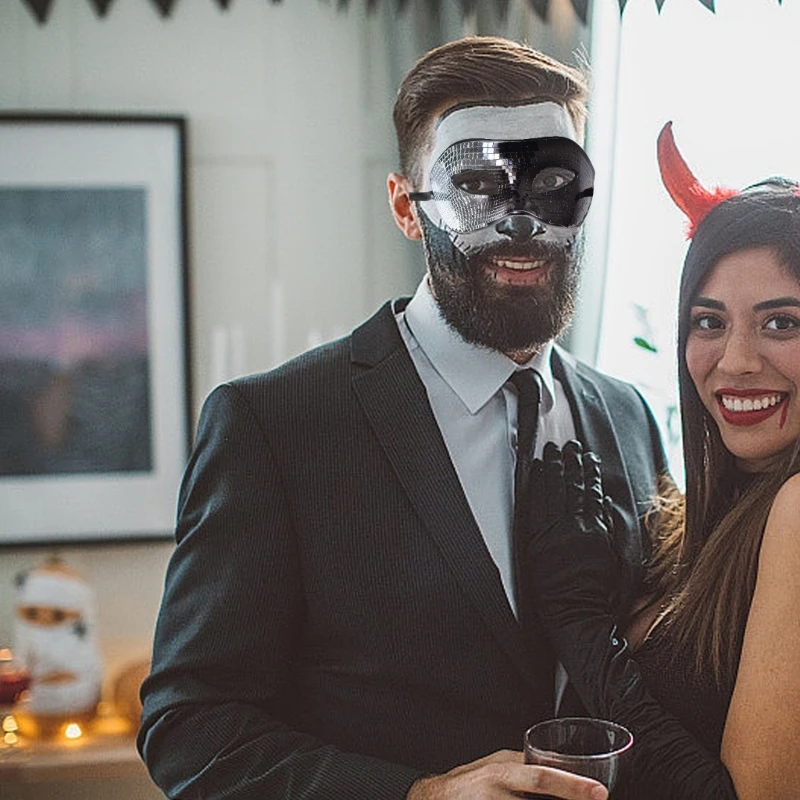 Привлекательная блестящая диско-маска для клубных дней рождения и торжеств