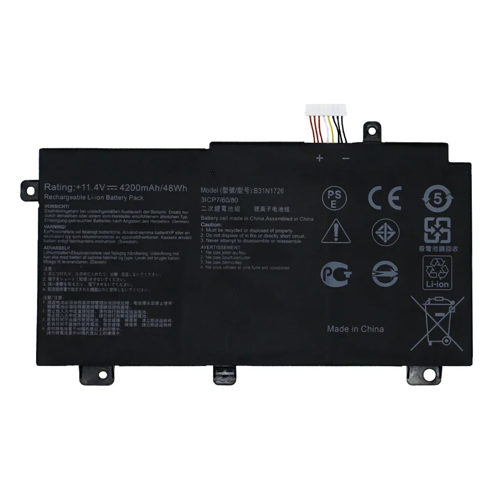 SHUOZB B31N1726 Аккумулятор для ноутбука Asus FX504 FX504GE FX505DT FX505 FX505GM FX505GE FX86 FX80 FX80G FX80GM FX80GE B31BN91