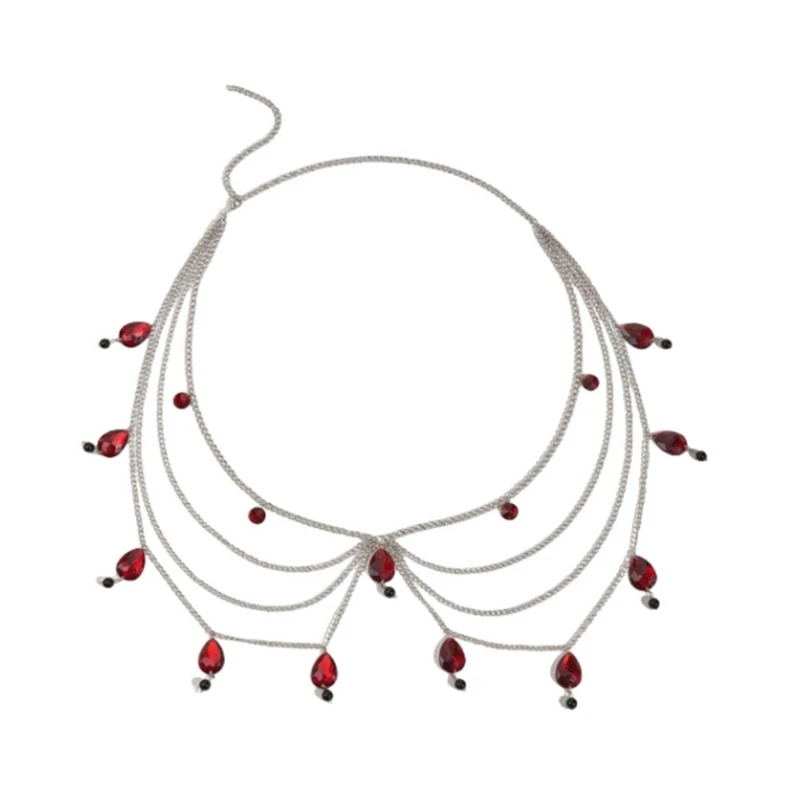 Джинсовый пояс в уличном стиле крутая женская эстетичная поясная цепочка