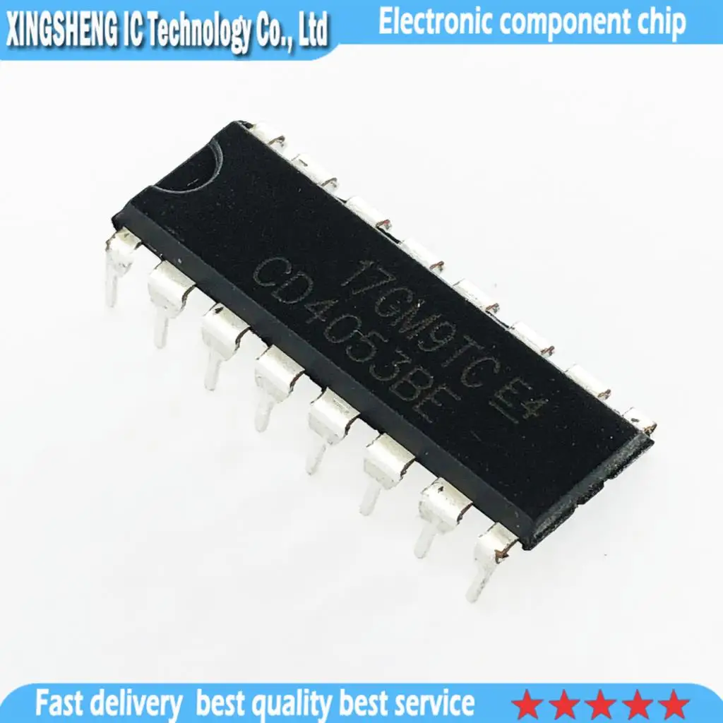 10 шт. CD4053BE CD4053B CD4053 DIP-16 в наличии