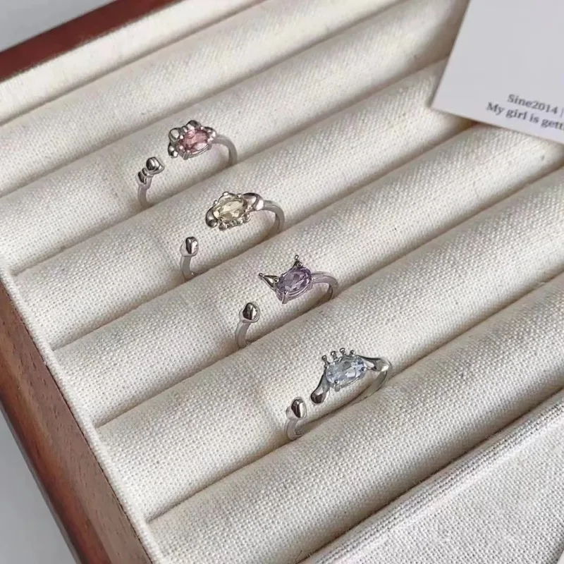 Sanrio Kuromi кольцо мультфильм Аниме фигурки My Melody Cinnamoroll Q милые игрушки украшения