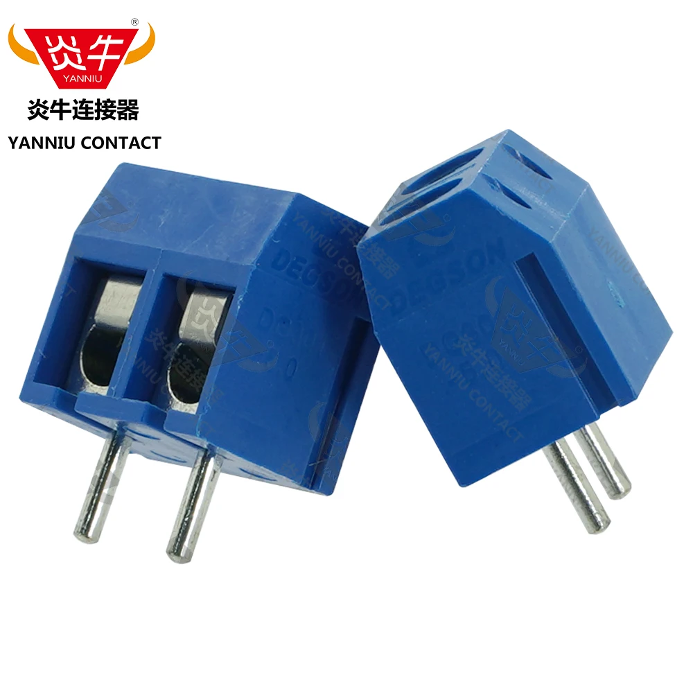 10 шт. KF301 5 0 2P 3P КЛЕММНЫЕ Блоки для печатных плат СИНИЙ ПЛАСТИКОВЫЙ ВЫСОТА мм DG301 PITCH