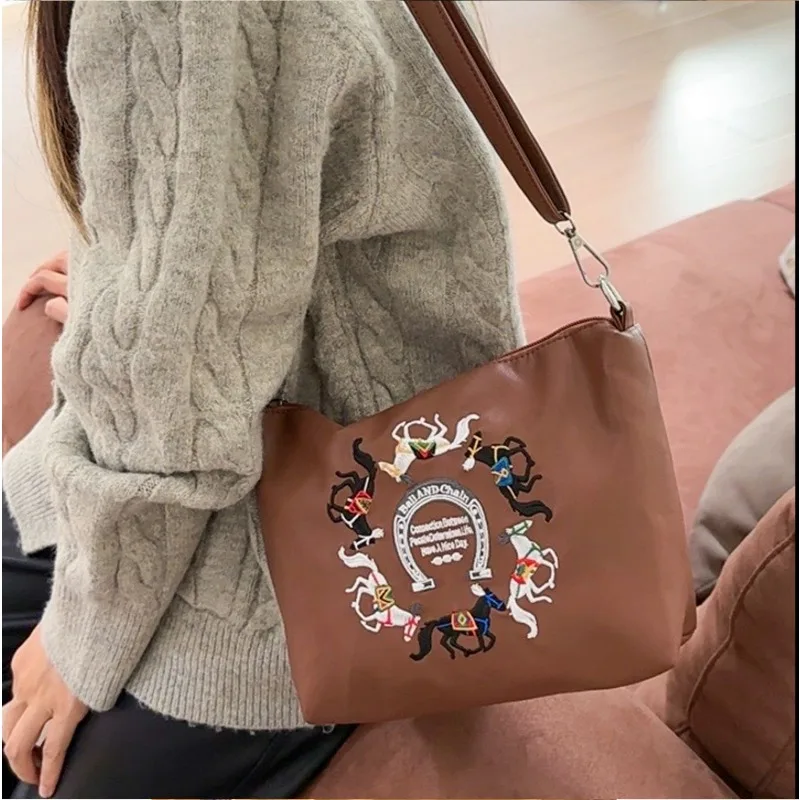 Кожаная сумка Kawaii с шариковой цепочкой парусиновая складная нейлоновая рисунком