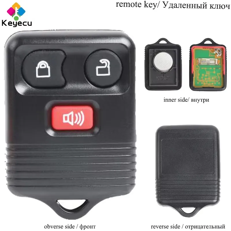 

Сменный дистанционный ключ от KEYECU с 3 4 кнопками для Ford/Lincoln/Mercury Fob FCC ID: CWTWB1U212/CWTWB1U331/CWTWB1U345