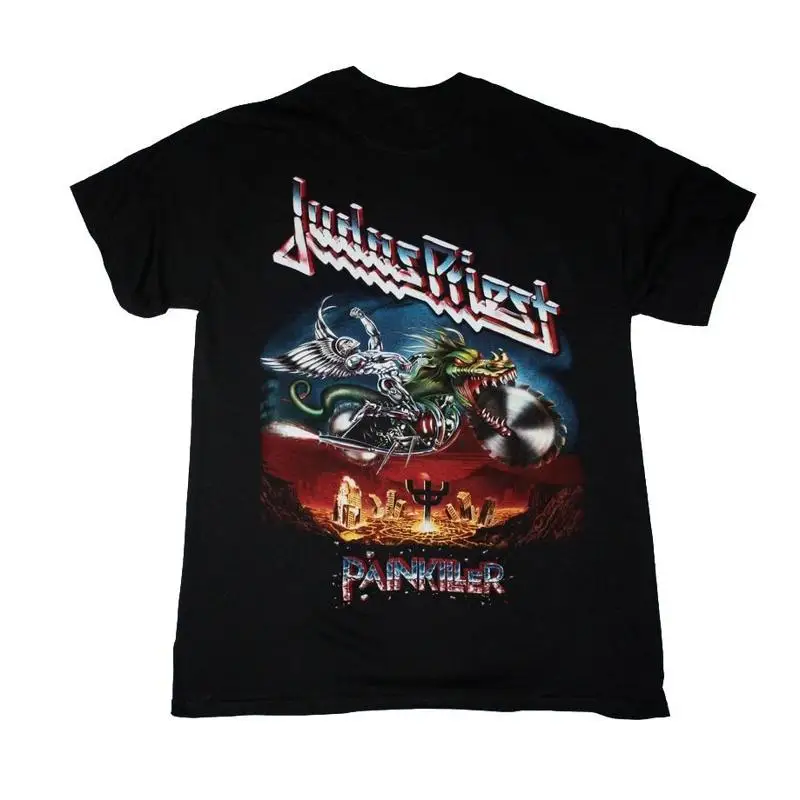 Фото Новая черная футболка Judas Priest Painkiller 1990 года №1