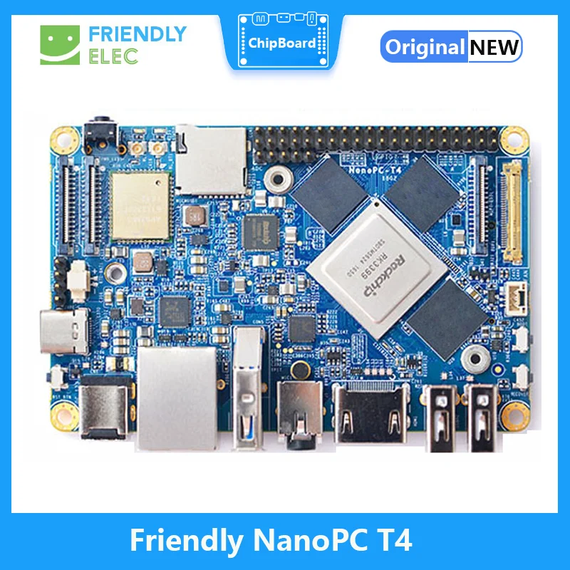 

NanoPC T4 Open Source RK3399 Development Board DDR3 4GB Gbps Ethernet Support Android 7 8 10 Ubuntu, AI and deep learning