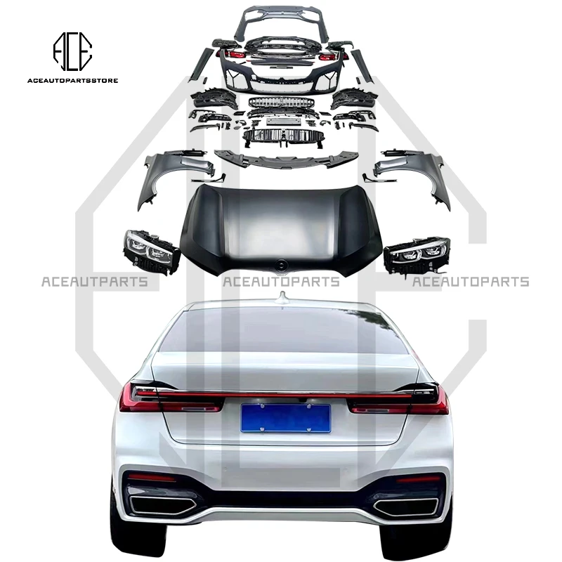 Для BMW серий 7 G11/G12, установка, новый внешний вид M760, бампер, комплекты кузова автомобиля, аксессуары 16-18, обновление 19-21 Для BMW серий 7 G11/G12, установка, новый внешний вид M760, бампер, комплекты кузова автомобиля, аксессуары 16-18, обновление 19-21