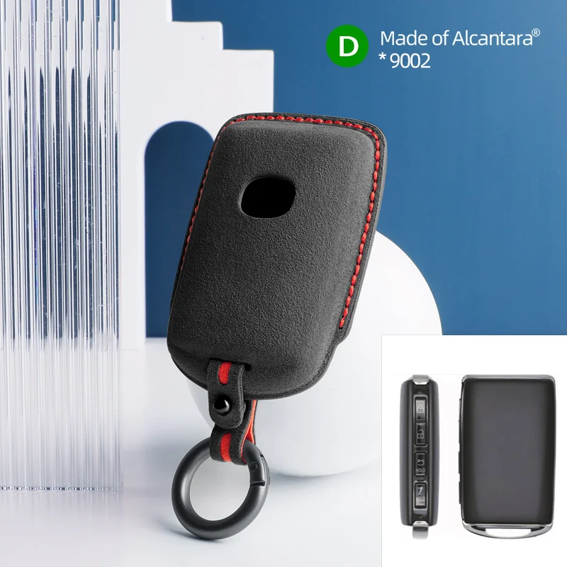 

Чехол для ключей от машины для Mazda 3 6 CX30 CX50 CX60 CX5 CX8 CX9 MX30, замшевый брелок из алькантары, 4 кнопки, защитные аксессуары