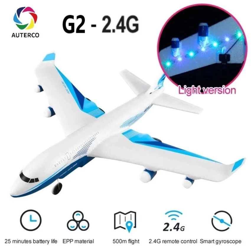 

4DRC RC Plane G2 Remote Airplane Model Children Boys Toys Eva Foam Fall Resistant Drone for Adults Boys Kids Children