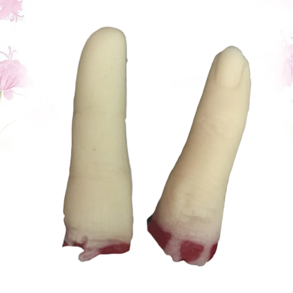 

8pcs Simulated Props Realistic Novetly Horror Mischief Broken Fingers Injured Fingers for April Fool's Day Party
