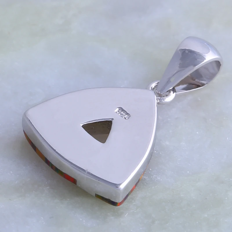 Женское ожерелье из серебра 925 пробы с разноцветным опалом |