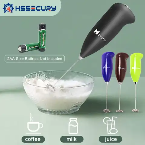 Электрический мини-вспениватель молока, креативный кухонный венчик из нержавеющей стали, венчик для кофе и молока, автоматический миксер д...