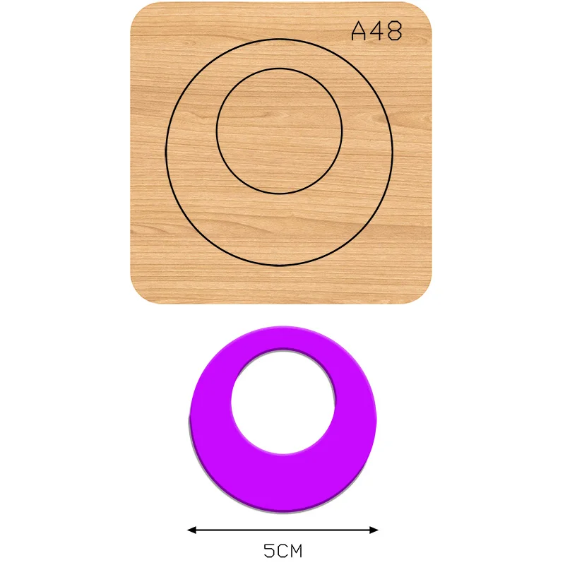 

Круглая шпилька для волос-серьги-подвеска A48 Сделай Сам высечка ручной работы подходит для обычных машин на рынке