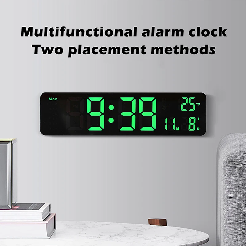 

Светодиодные цифровые настенные часы с будильником настенные Подвесные часы настенные часы домашний декор