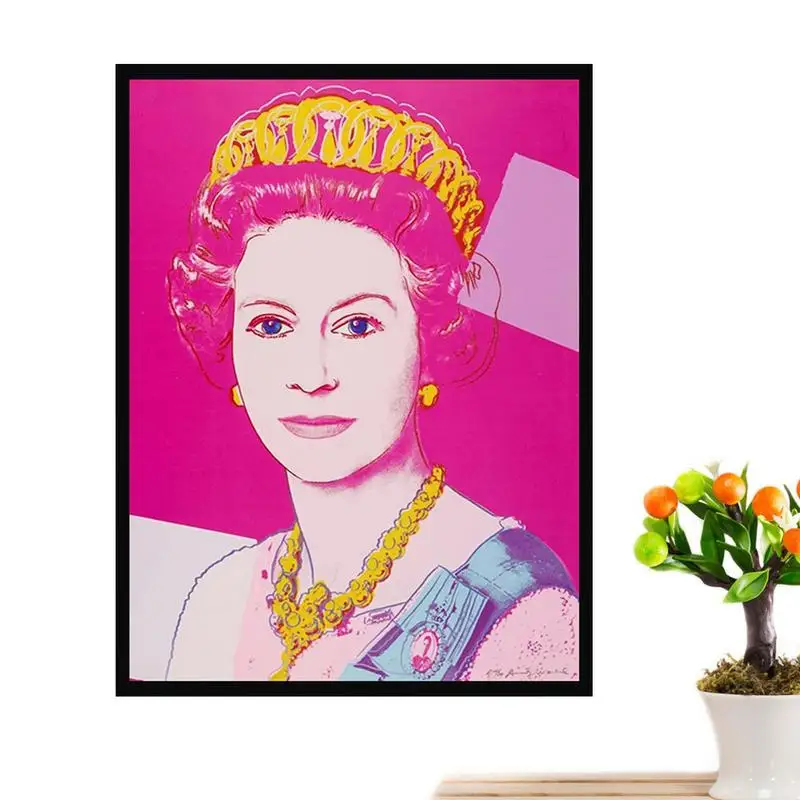 

Queen Elizabeth II Poster British Queen Elizabeth Memorial Wall Art Picture Living Room Wall Decor For Memorial And Mourning