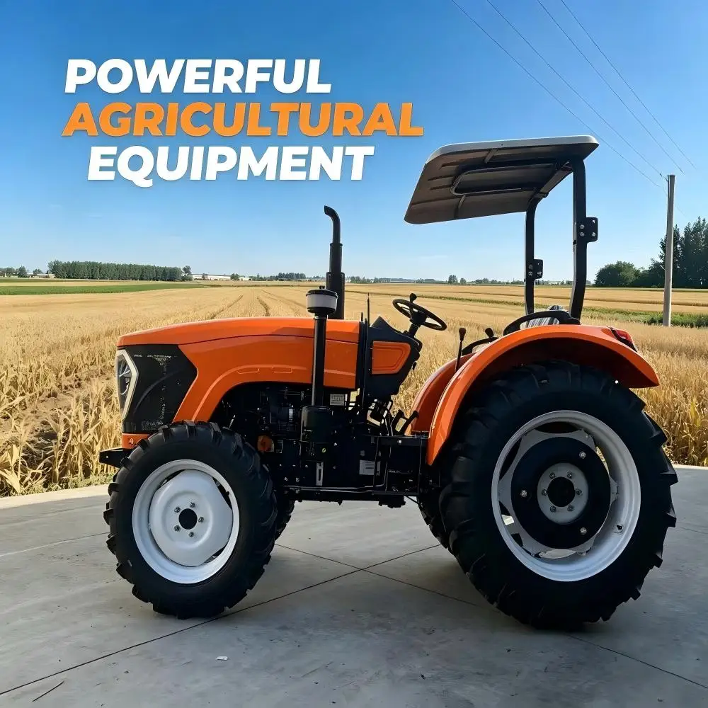 Фото Многофункциональный сельскохозяйственный колесный трактор 50 л.с. 4WD, портативный, компактный №4