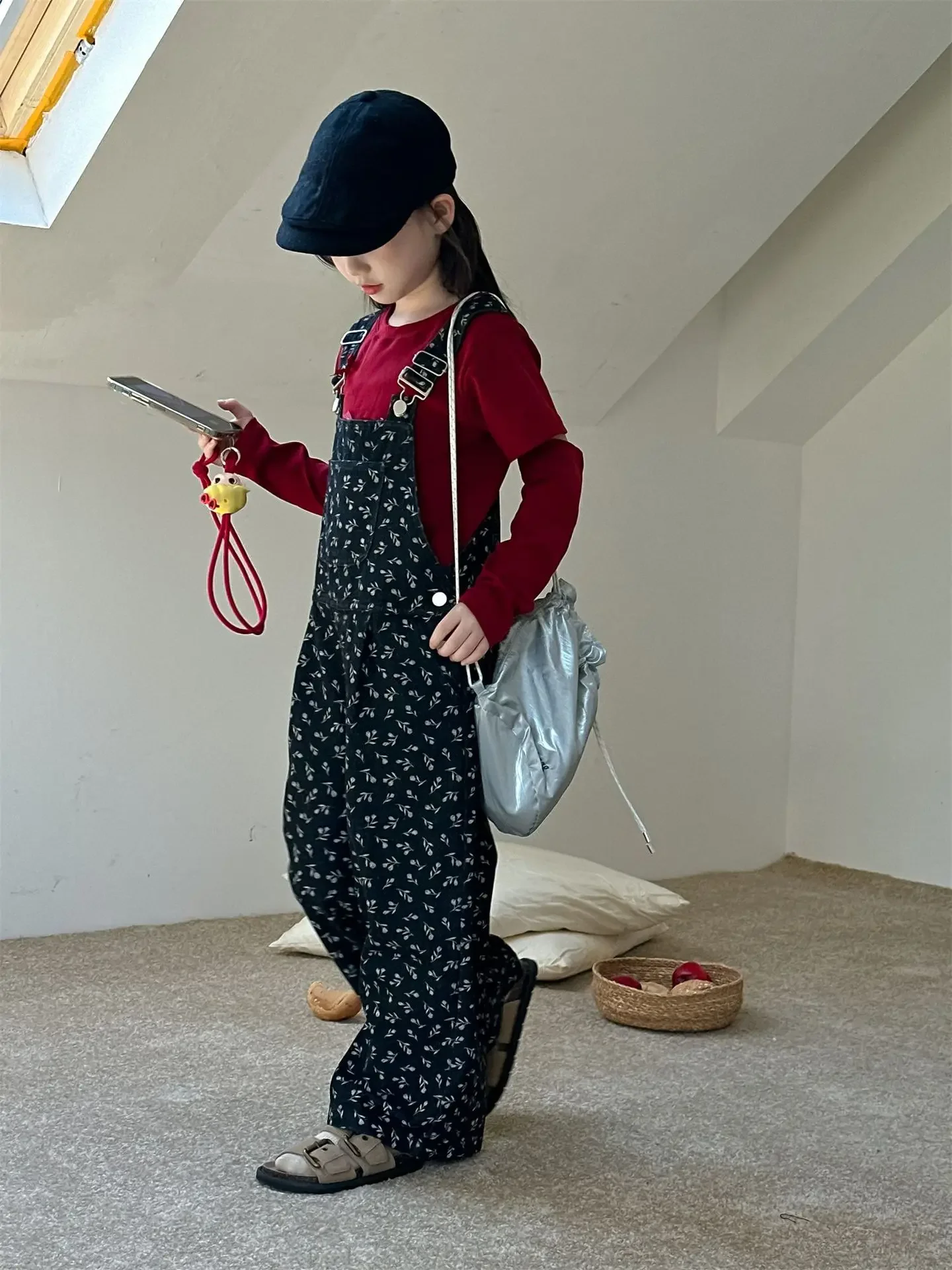 Детский хлопковый комбинезон модный Удобный Повседневный в Корейском стиле для