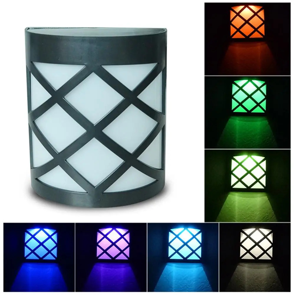 

Led Solar Wall Lamp Outdoor Ip55 Waterproof Garden Light For Yard Patio Garden Pathway Porch Decor