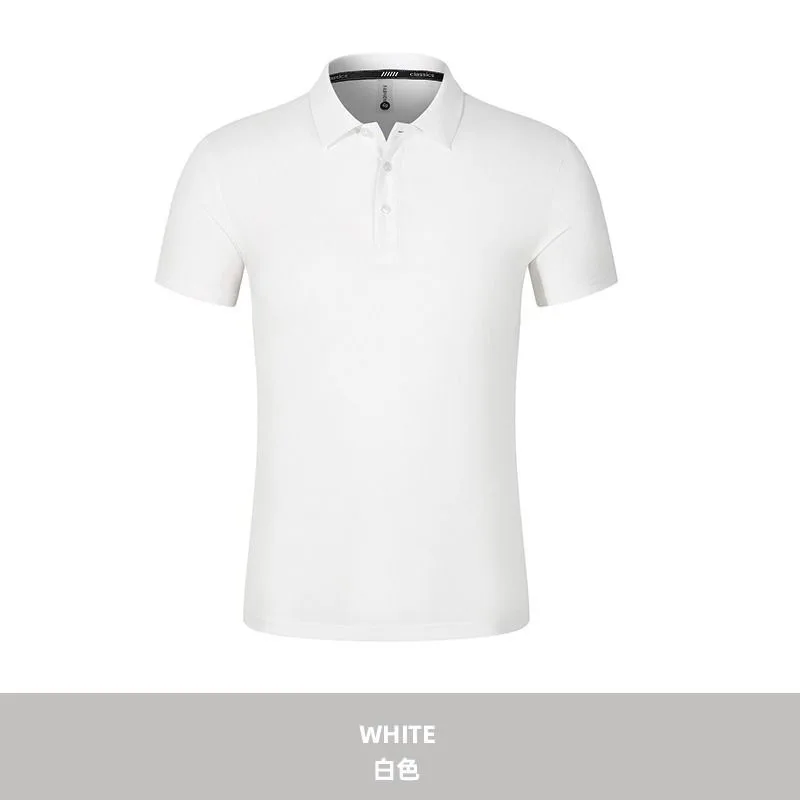 

Summer ice silk T-shirt overalls men's shirt short-sleeved polo shirt