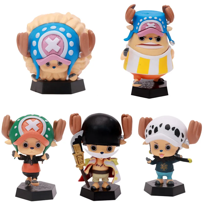 

Anime One Piece Tony Tony Chopper COS Luffy Ace Robin Sabo Edward Newgate PVC Action Figure Collection Model Toys Doll Gifts