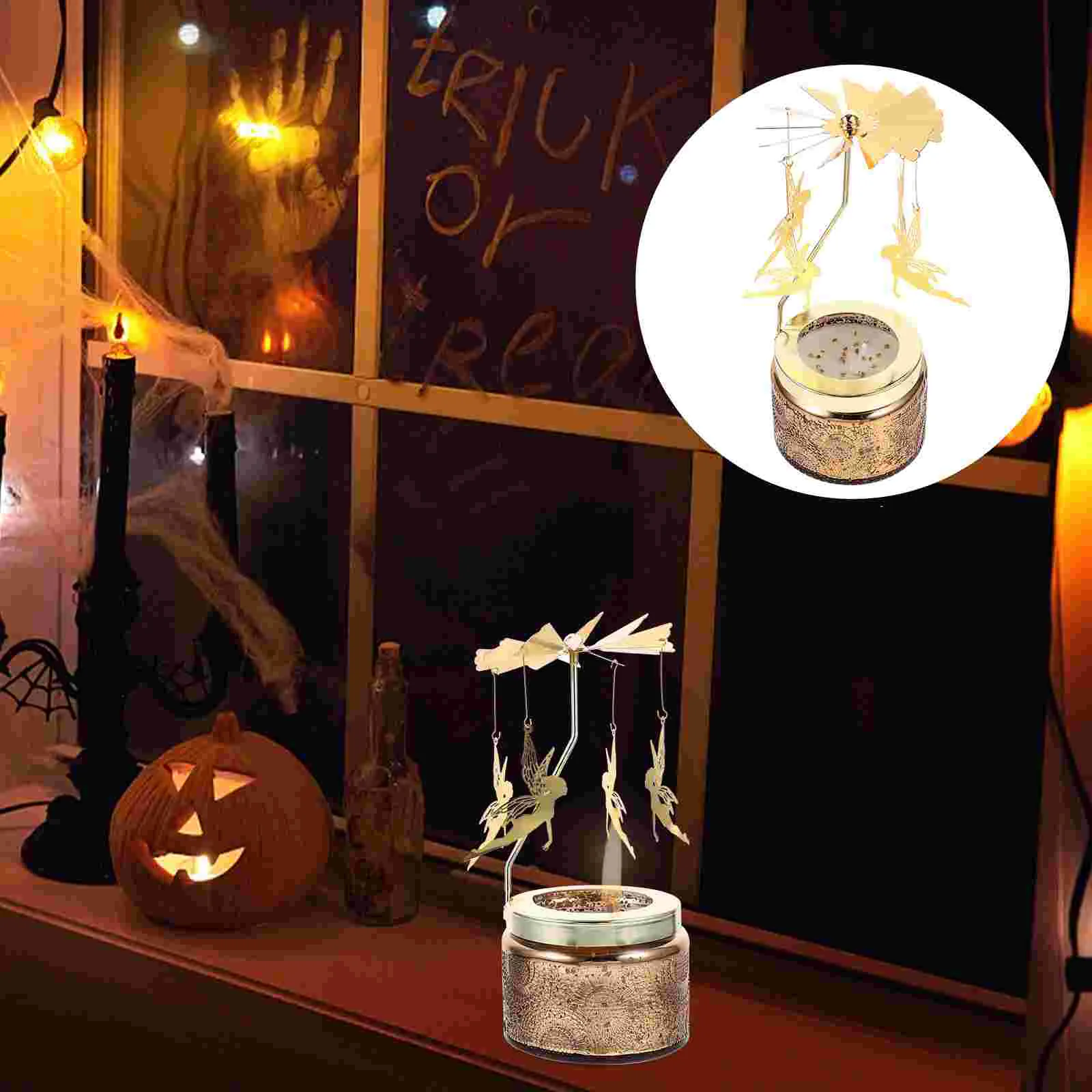 

Container Aromatherapy Rotating Candlestick Sticks Decorative Candleholders Festive Supplies Party