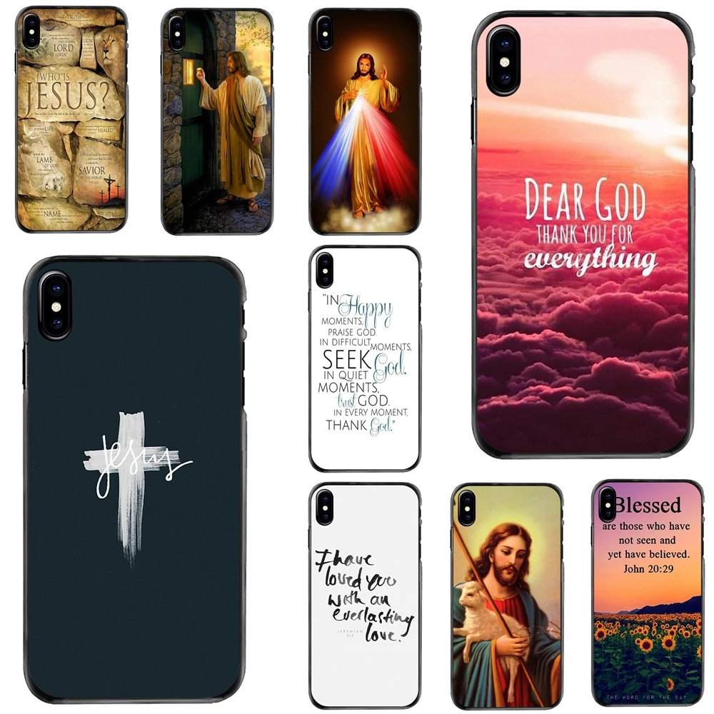 

Hard Case Cover Christ Jesus Bible Verse Cross Art For Apple iPhone 11 12 13 14 Pro MAX Mini 5 5S SE 6 6S 7 8 Plus 10 X XR XS