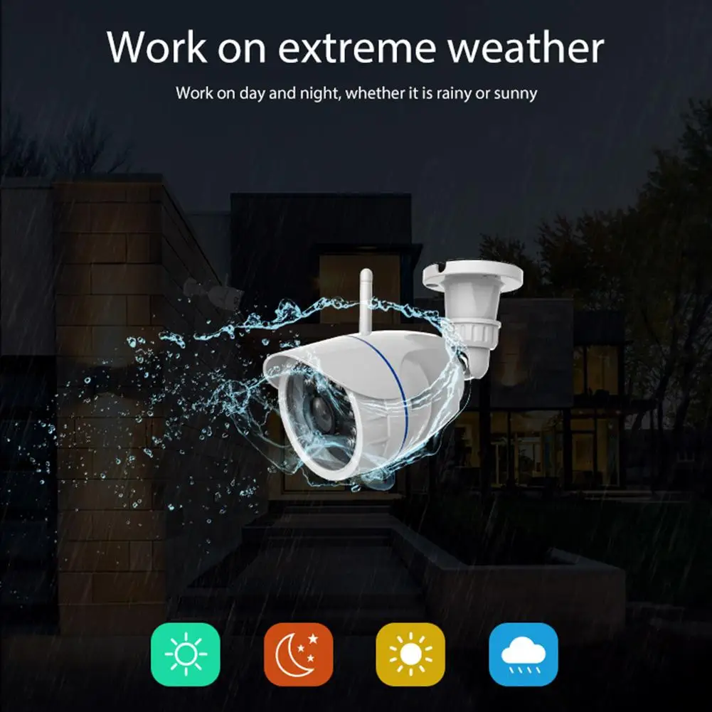 

IP-камера наружная беспроводная с поддержкой Wi-Fi и ИК-подсветкой, 720P