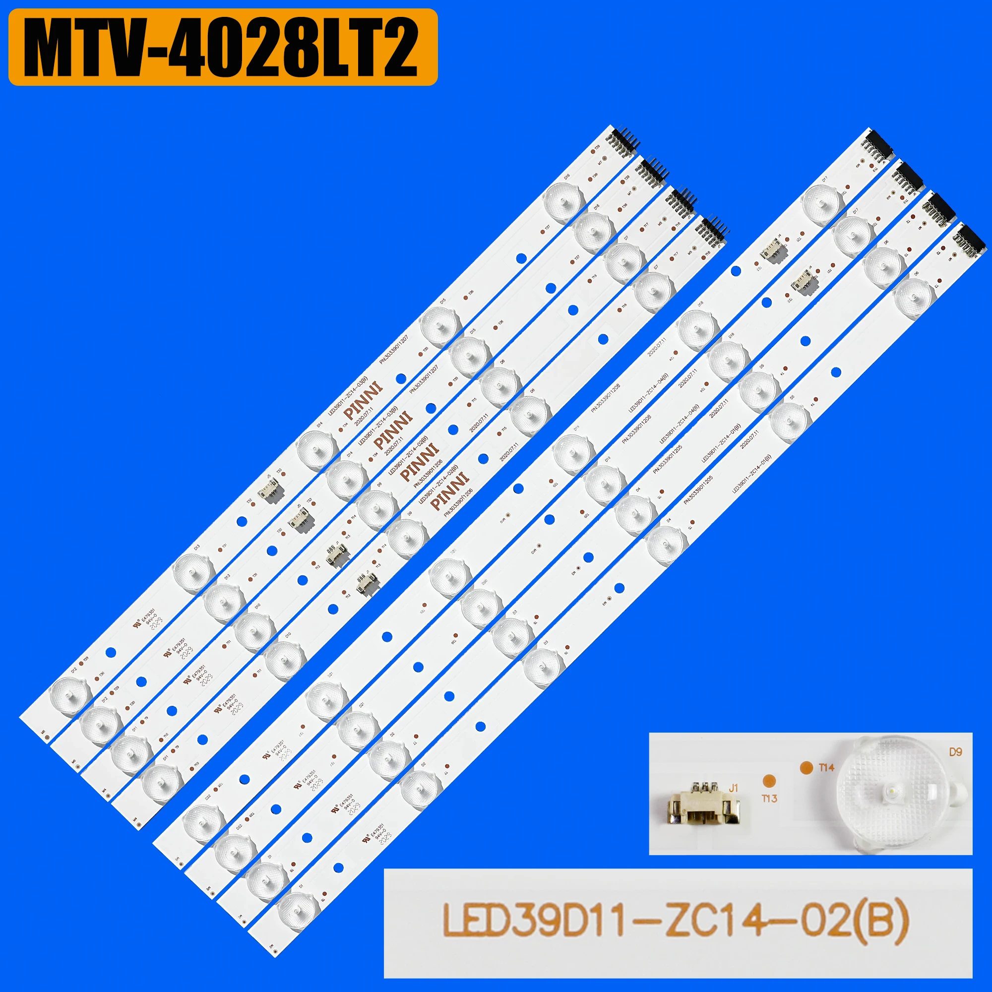 

Светодиодная лента подсветки для телевизора LED39D11-ZC14-02 LED39D11-ZC14-03