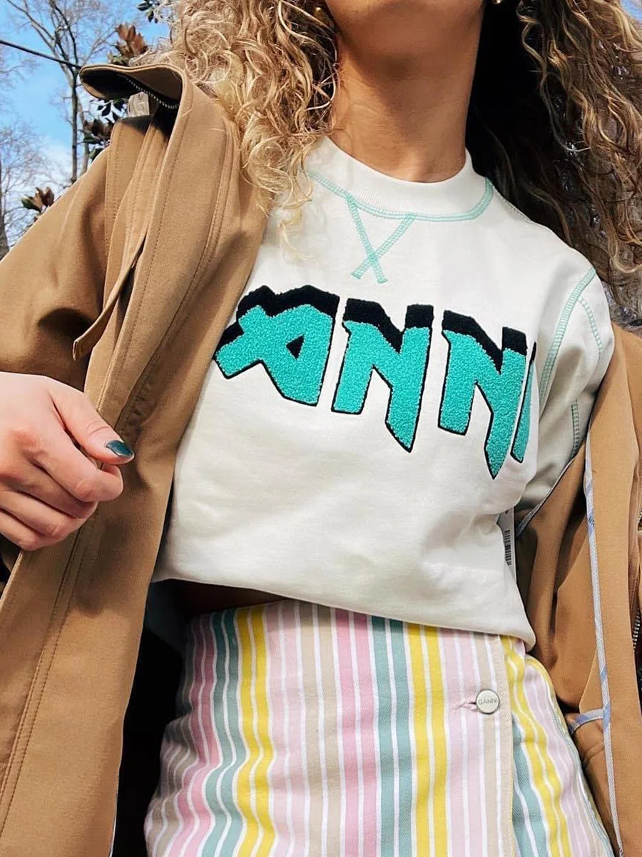 

New Letter Embroidered Sweatshirts 2023 Spring O Neck Long Sleeve Pullovers Top Clothing Femme Casual Fashion Sweatshirt Luxury