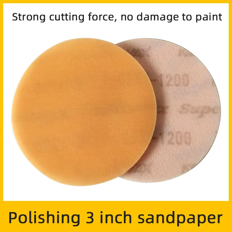 50 Pcs Japan Kovax 3 Inch Soft Car Sandpaper 75mm Polishing Sanding Disk 1200 1500 2000 3000 Grit Abrasive tools Grinding Disc