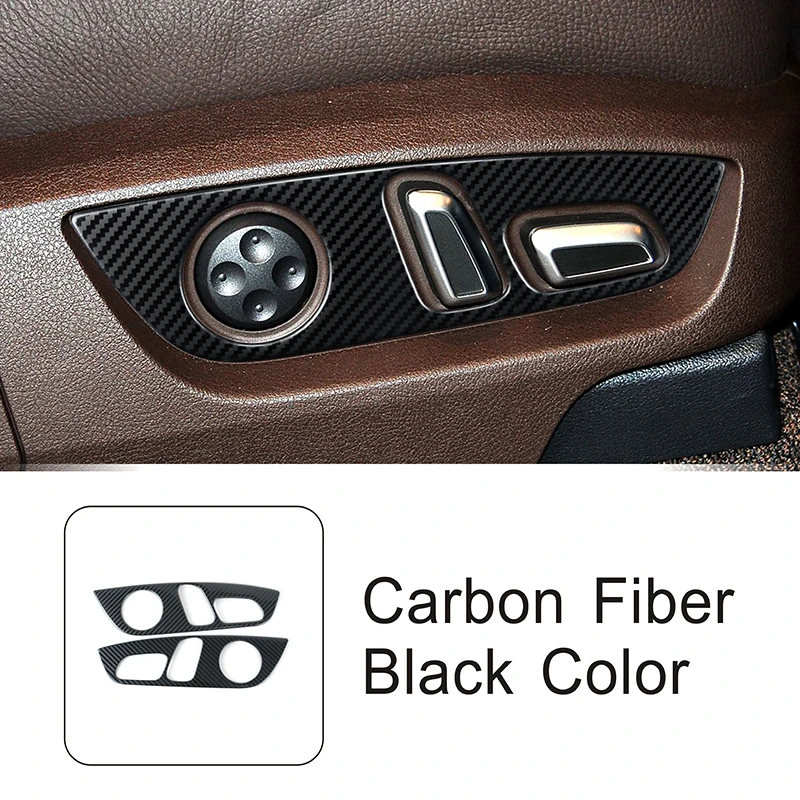 

Кнопка регулировки памяти автомобильного сиденья, декоративная панель, наклейка с углеродным узором для Audi Q7 2008-2015, аксессуары для интерьера, наклейка