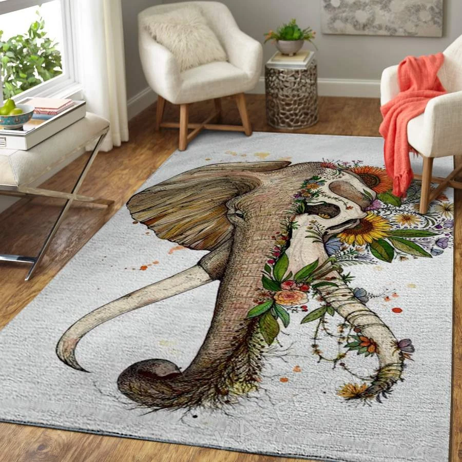 

Horse Art of Elephant Area Rugs 3D Print Flannel Room Floor Carpet For Living Room Bedroom Home Decorative Crapet Room Decor