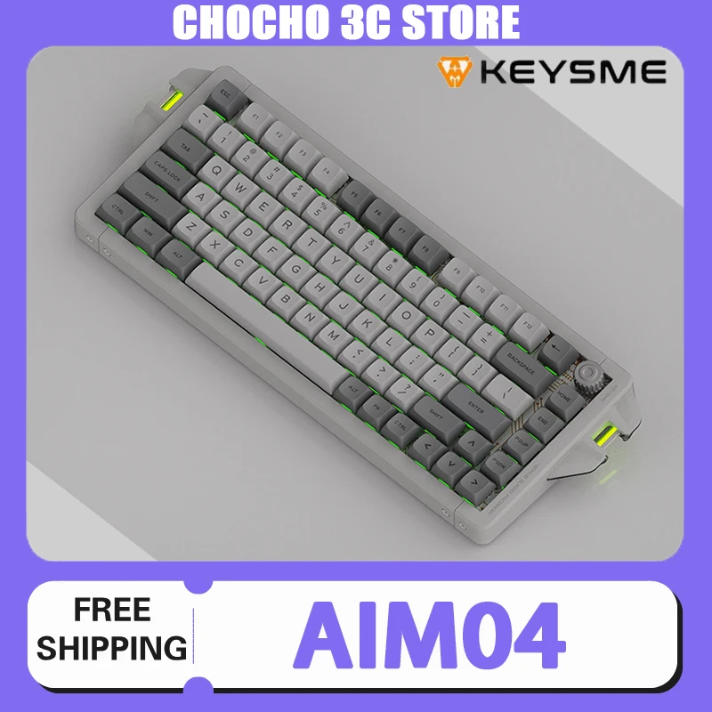 Клавиатура Keysme Aim04 механическая Беспроводная игровая клавиатура из алюминиевого