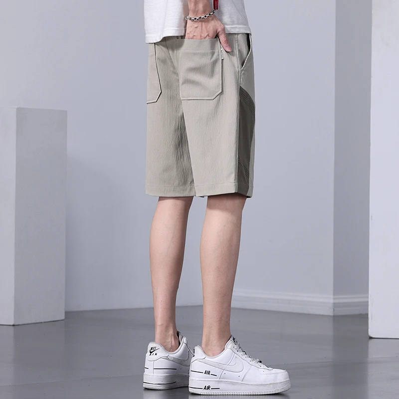 Шорты мужские летние из вискозы тонкие быстросохнущие модные брендовые