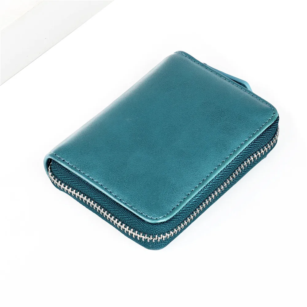 Кошелек из натуральной кожи для женщин маленький бумажник с монетницей и