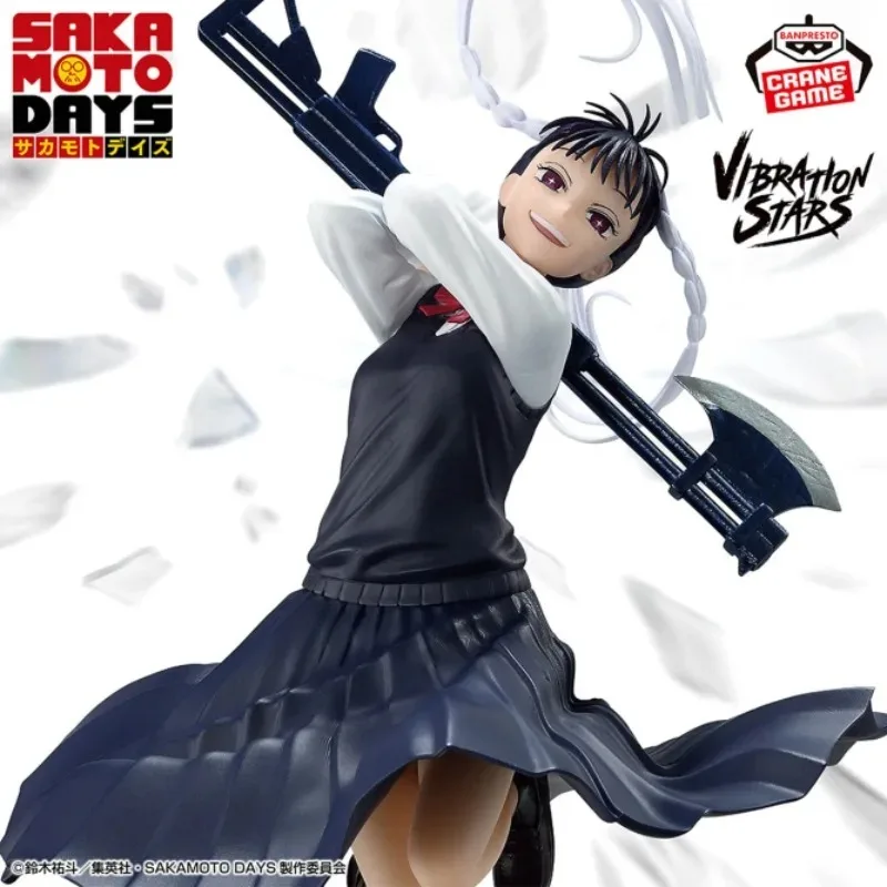 Фото В наличии: Оригинальная фигурка Bandai Banpresto Sakamoto Days Vibration Stars Торамару Нао, аниме-фигурка, модель, игрушка, украшение, подарок №5