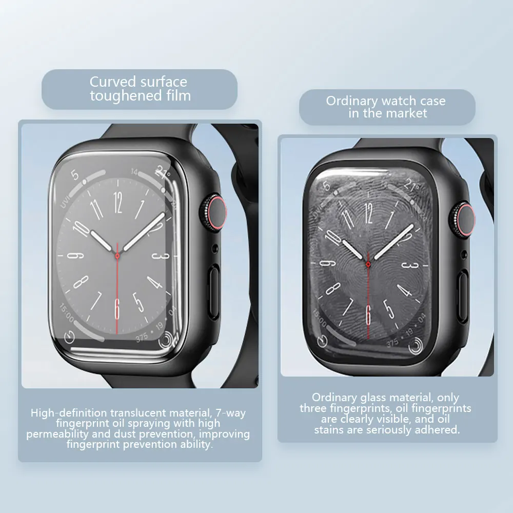 Водонепроницаемое покрытие из поликарбоната закаленное стекло для Apple Watch