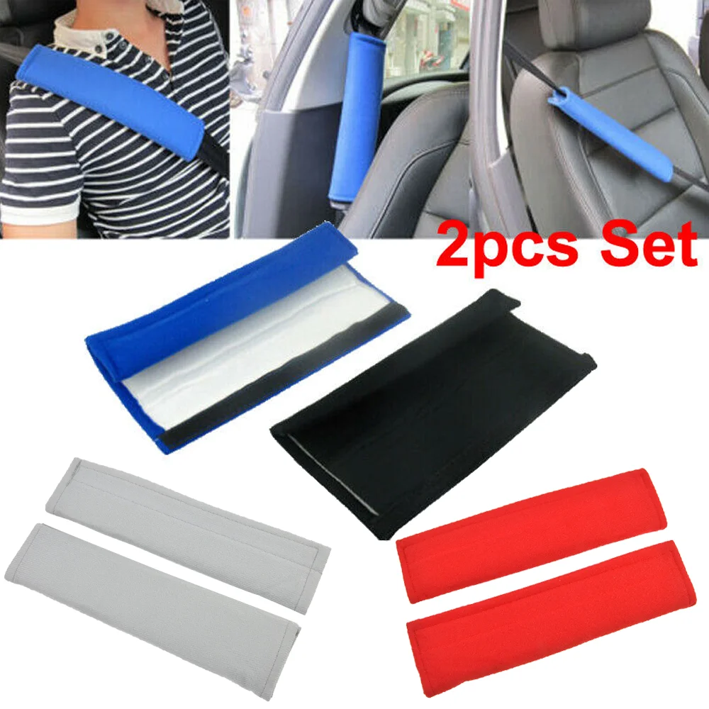 

NEVOSA 2Pcs Car Shoulder Cover Cushion Seat Belt Pad Strap Auto Interior Accessories Seat Belt Padding For Kids Car Stuff