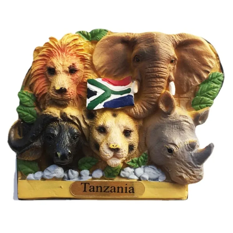 Африканские дорожные сувениры Кения магниты на холодильник Намибия Танзания