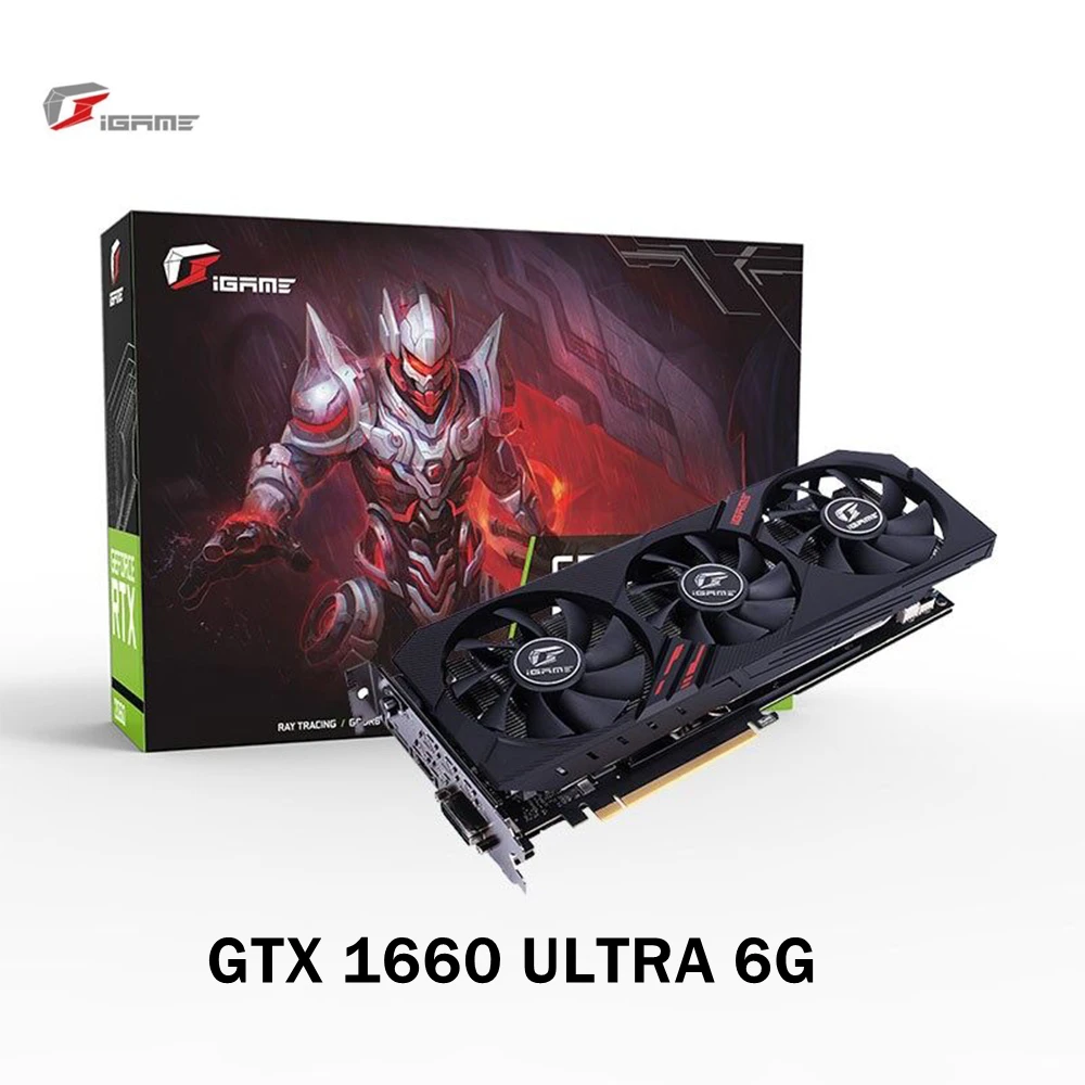 

Colorful iGame GeForce GTX 1660 Ultra 6G Graphics Card with Three Fans Gaming Video Graphics Card for PC