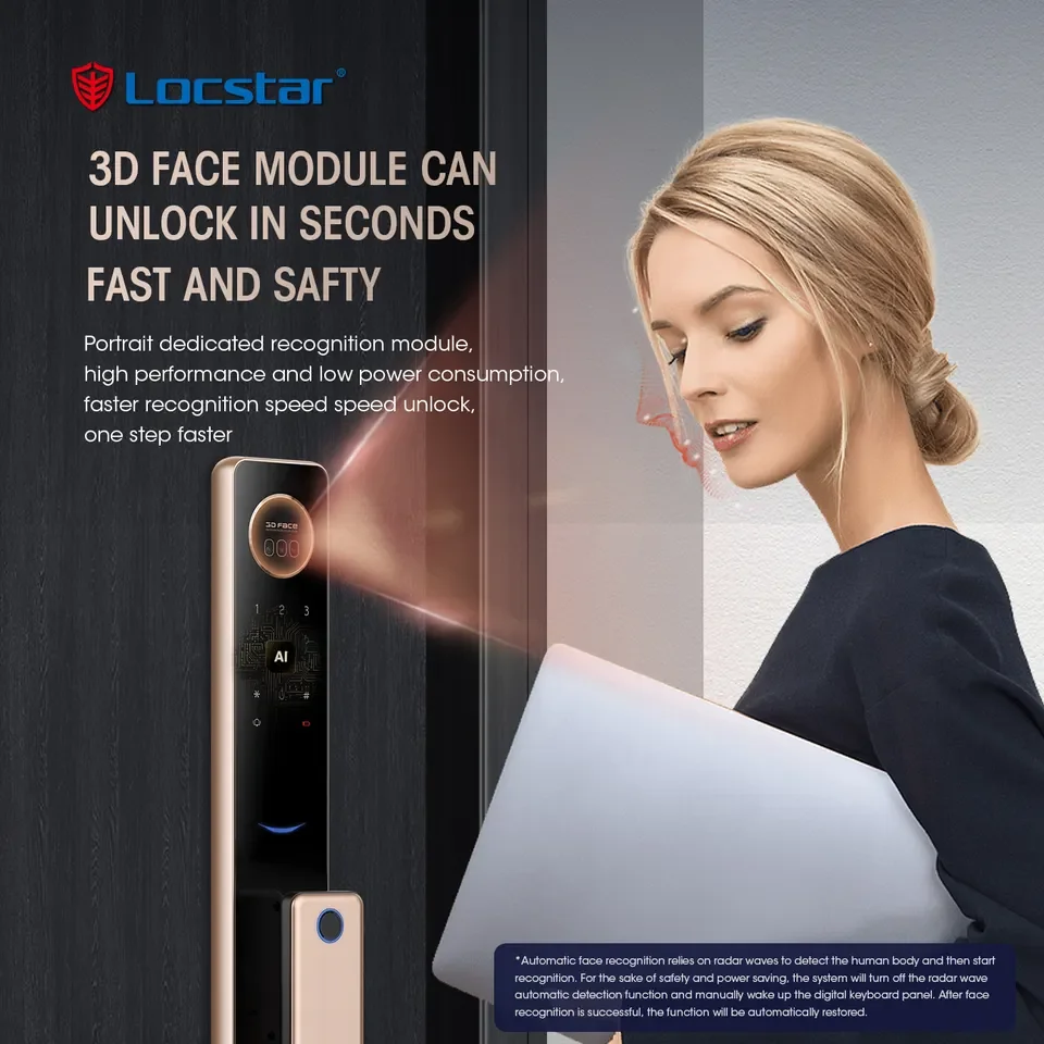 001 Locstar высокое качество приложение TTlock распознавание лиц кодовая карта