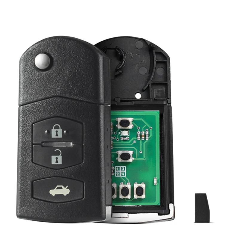 

3 Buttons Flip Car Remote Key 4D63 Chip New ABS For SKE126-01 MAZDA 2 M2 Demio / 3 M3 Axela/ 5 M5 Premacy / 6 M6 Atenza 8 M8 MPV