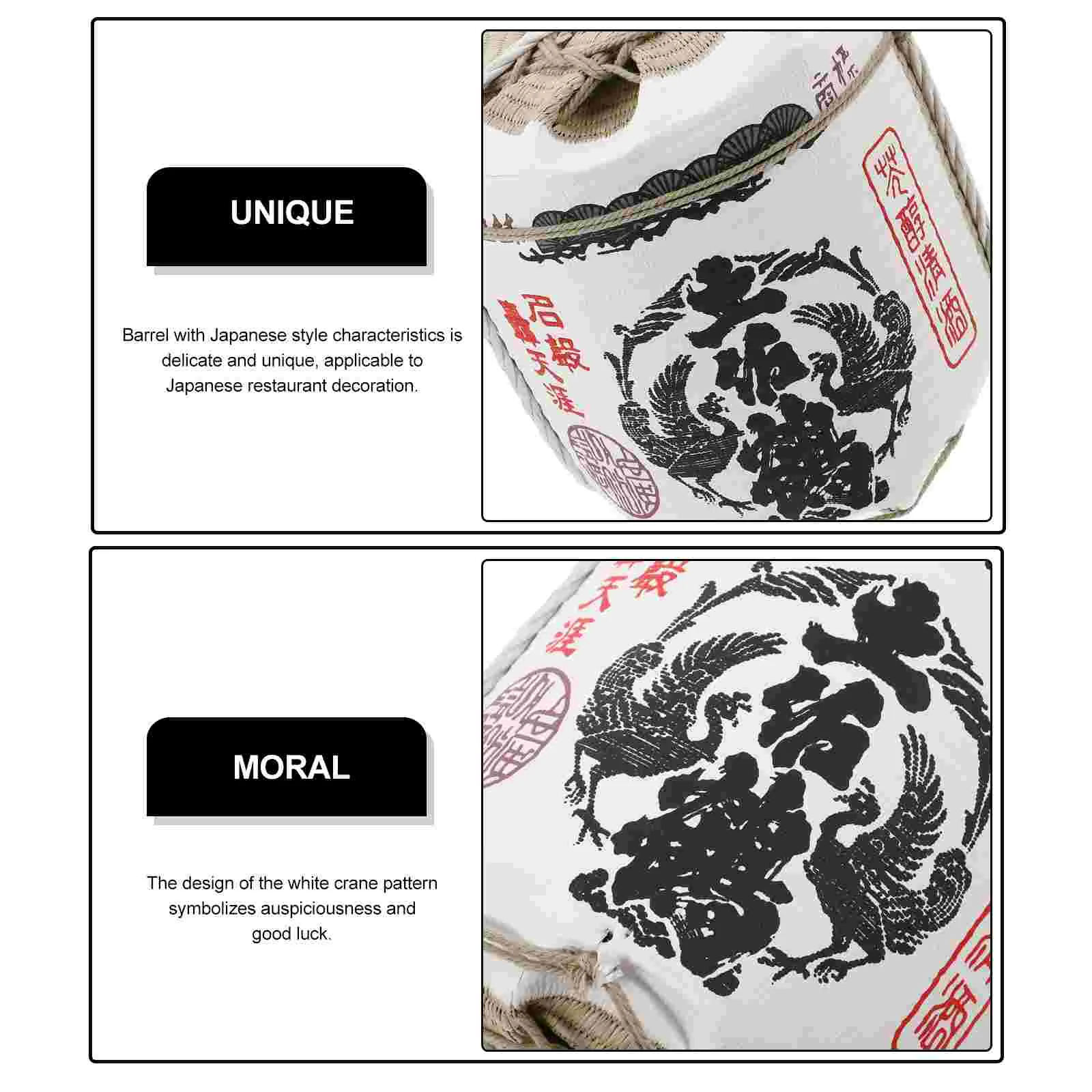 Japoński Beczka Sake Dekoracje Zewnętrzne Ozdoba Pianka Model Restauracji Styl