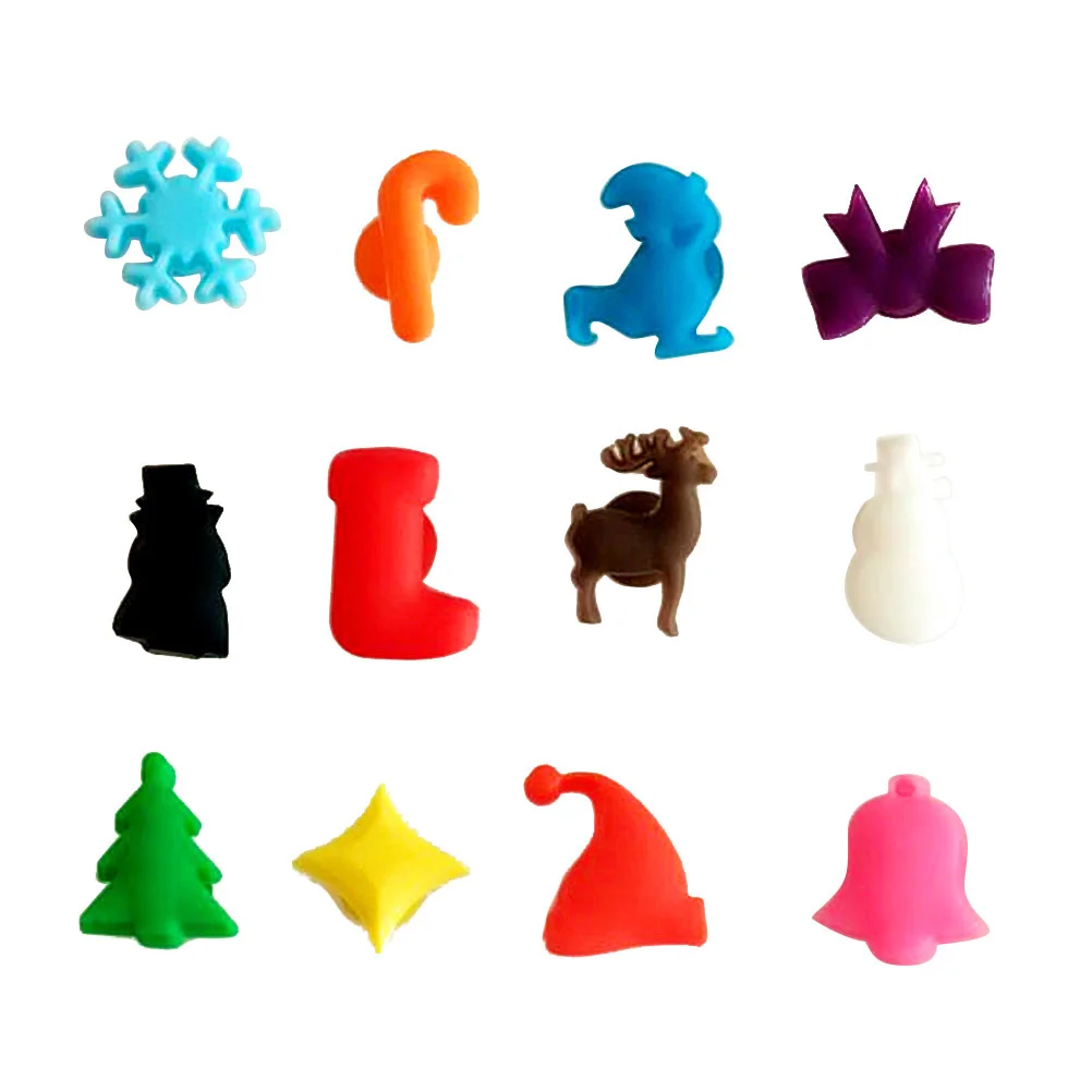 

Charmschristmas Markers Holiday Tags Drink Marker Tag Diy Cup Favor Suction Charm Decor Bottle Party Suppliesfor Dinners Parties