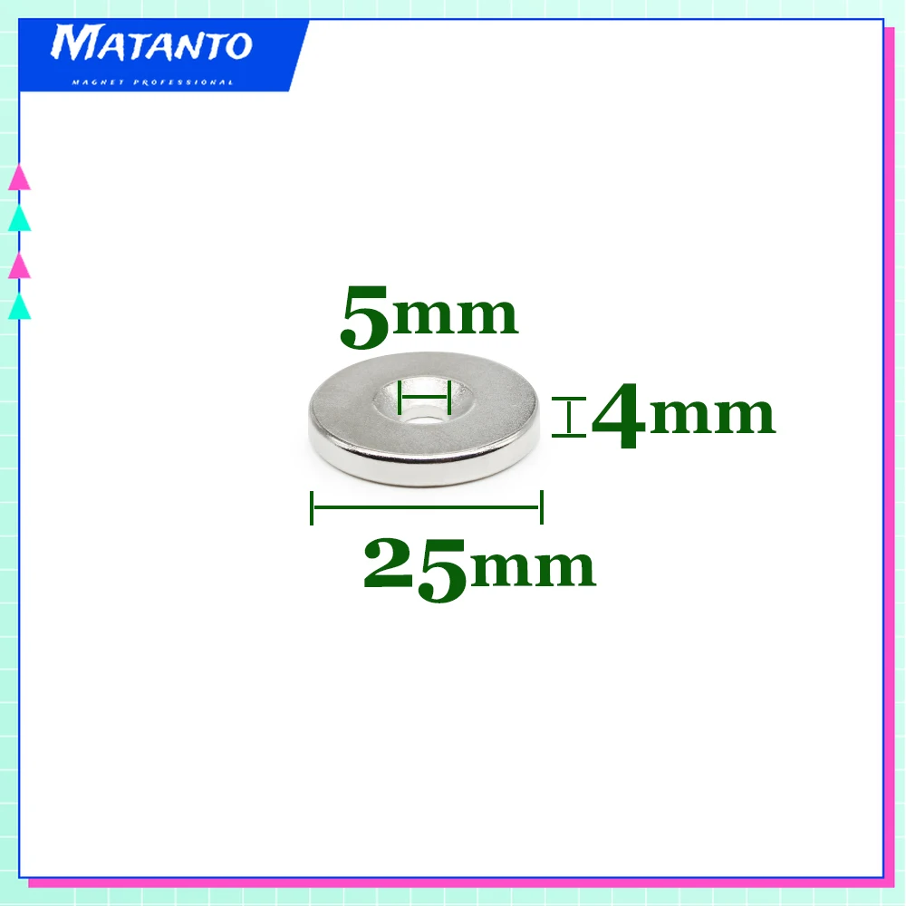

2/5/10/15/20/30PCS 25x4-5 mm Round Countersunk Neodymium Magnet 25*4 Hole 5mm N35 Strong Permanent Magnets Disc 25*4-5 25x4