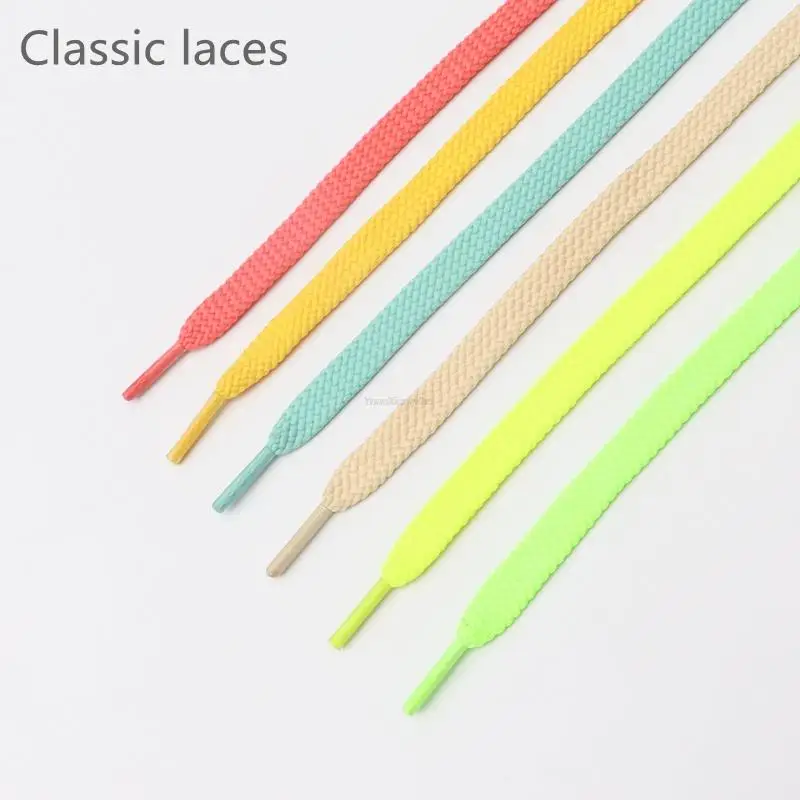 

1Pair Brand Classic Shoelaces for Sneakers Fabric Flat Shoe laces Solid Shoelace Elastic Laces Shoes 100/120/140/160CM Strings